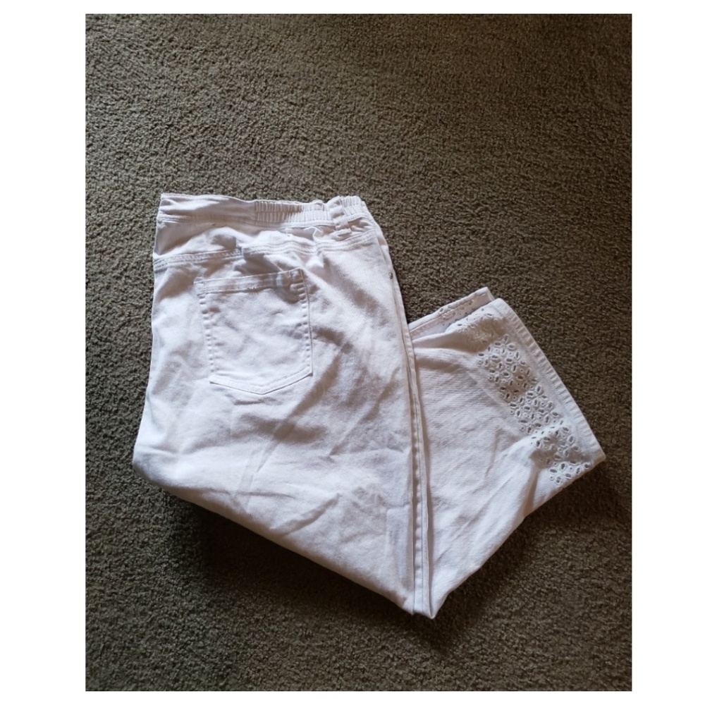 White Denim Capris